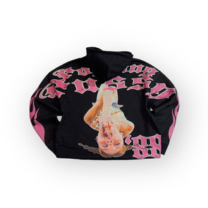 Pink N Black Hoodie